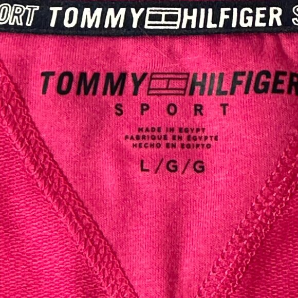 Tommy Hilfiger Sport Stripe Tank Dress Elasticized Waist Red/White Large - Picture 3 of 9